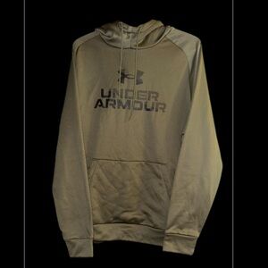 Men's Army Green Under Armour Fleece® Hoodie, Size Large